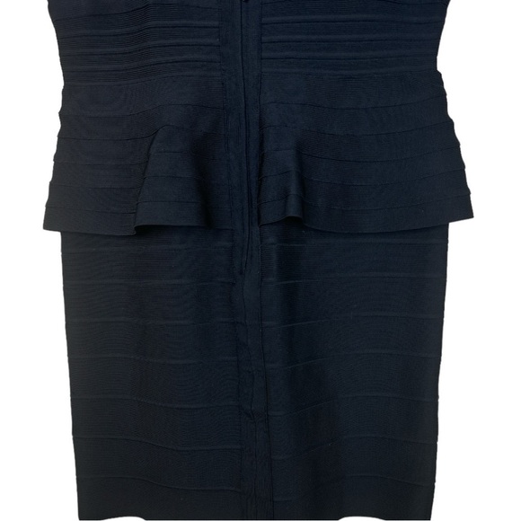 Hervé Léger Rebeca Peplum Bandage Dress Size Large - Picture 14 of 15
